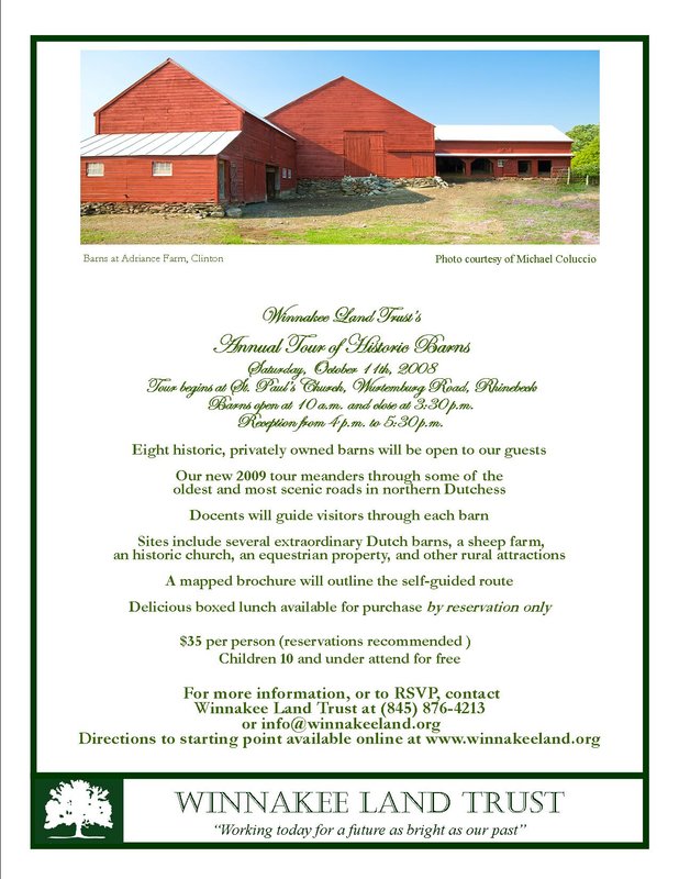 Winnakee Barn Tour Flyer